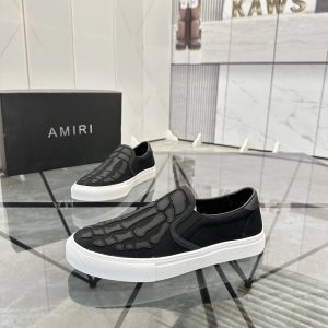 Amiri Black Skeleton Slip-On Sneakers Men’s Shoes