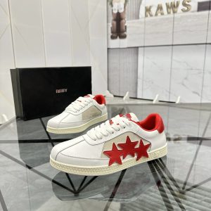 AMIRI White Red Star Low Top Sneakers Shoes
