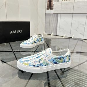 Amiri Floral Print Slip On Sneakers Shoes
