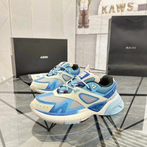 Amiri Blue White Chunky Mesh Runner Sneakers