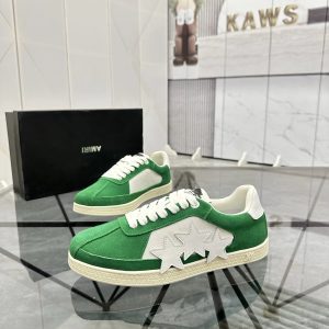 Amiri MA-1 Green Suede Low Top Sneakers