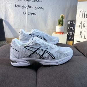 ASICS White Gray Lightweight Running Sport Shoes Sneakers