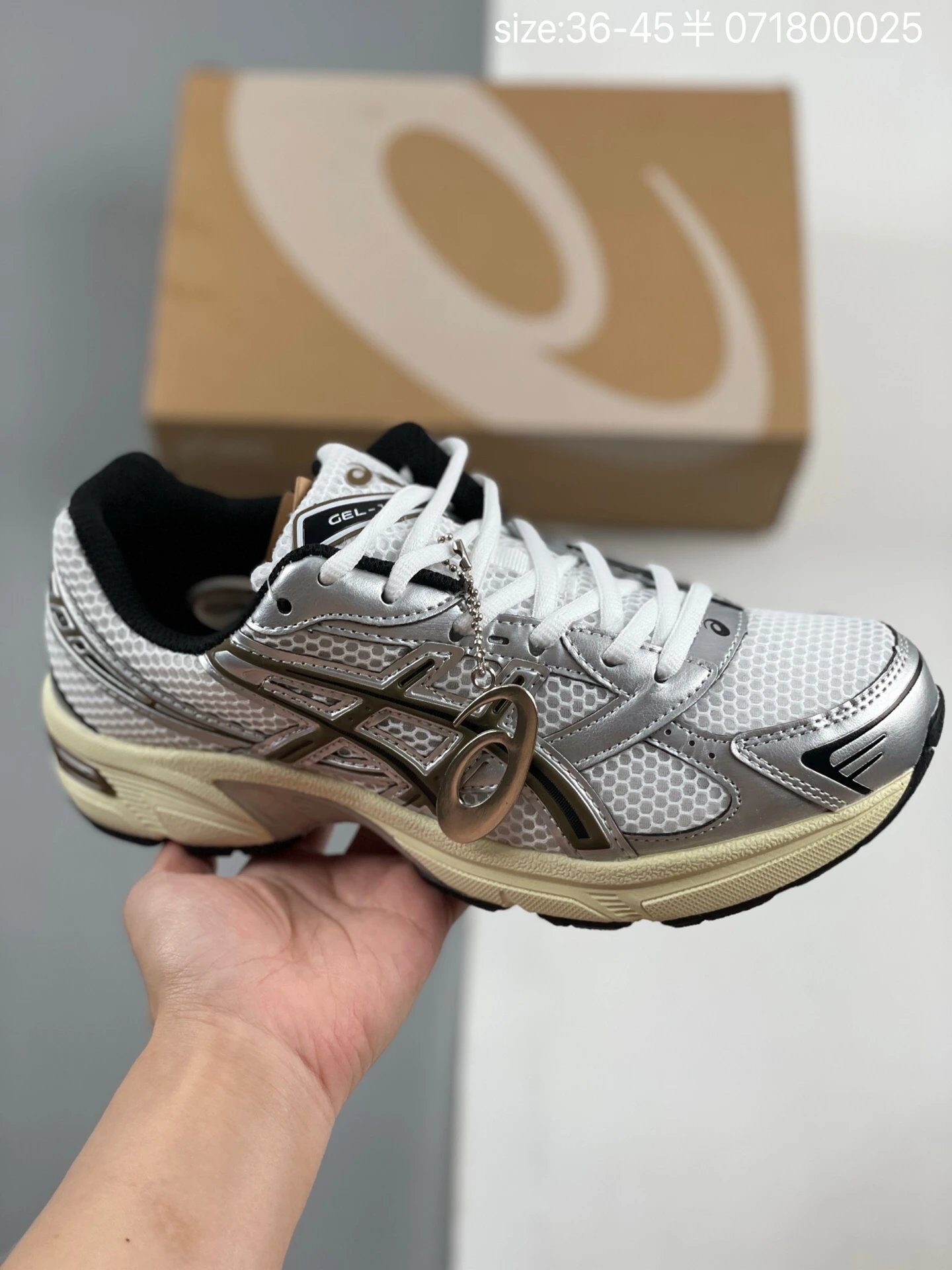 Asics ASICS GEL-KAYANO 14 Silver Mesh Running Shoes - Buy at OopBuy