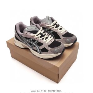 ASICS Gel-1130 Unisex Retro Running Shoes Gray Black