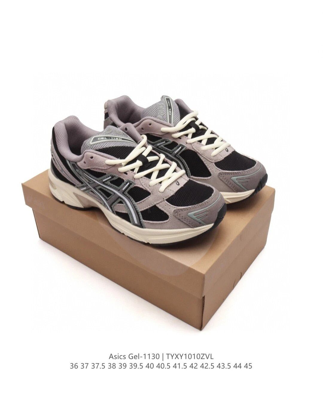 Asics ASICS Gel-1130 Unisex Retro Running Shoes Gray Black - Buy at OopBuy