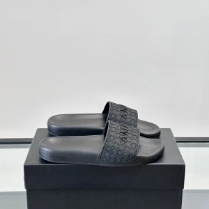 Amiri Black Logo Slide Sandals Luxury Summer Shoes