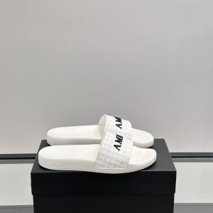 Amiri White Logo Slide Sandals Luxury Casual Shoes