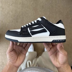 Amiri Black White Low Top Leather Sneakers