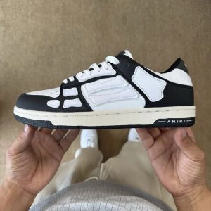 Amiri Black White Low Top Skate Sneakers
