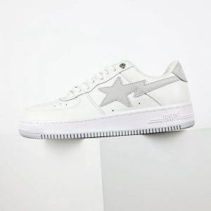 A Bathing Ape BAPE STA White Low Top Sneakers Unisex Shoes