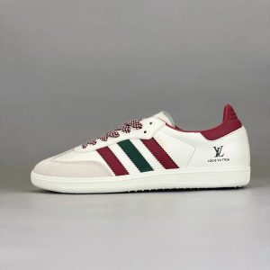 Adidas Samba White Red Green Low Top Sneakers