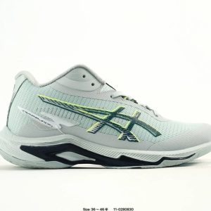 ASICS White Green Mesh Running Shoes Cushioned Sneakers