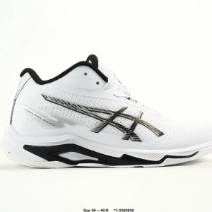 ASICS White Running Shoes Lightweight Athletic Sneakers