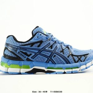 ASICS Blue Men’s Running Shoes Cushioned Athletic Sneakers
