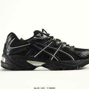 ASICS Black Running Shoes Cushioned Athletic Sneakers