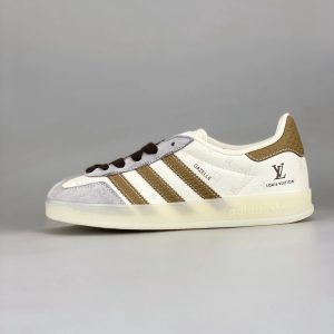Adidas Gazelle White Gold Low Top Shoes