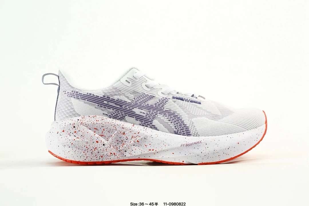 Asics ASICS White Purple Lightweight Running Shoes - Buy at OopBuy