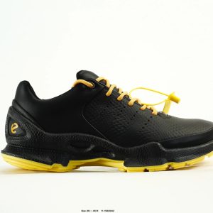 Asics Black Yellow Running Shoes Mens Lightweight Sneakers