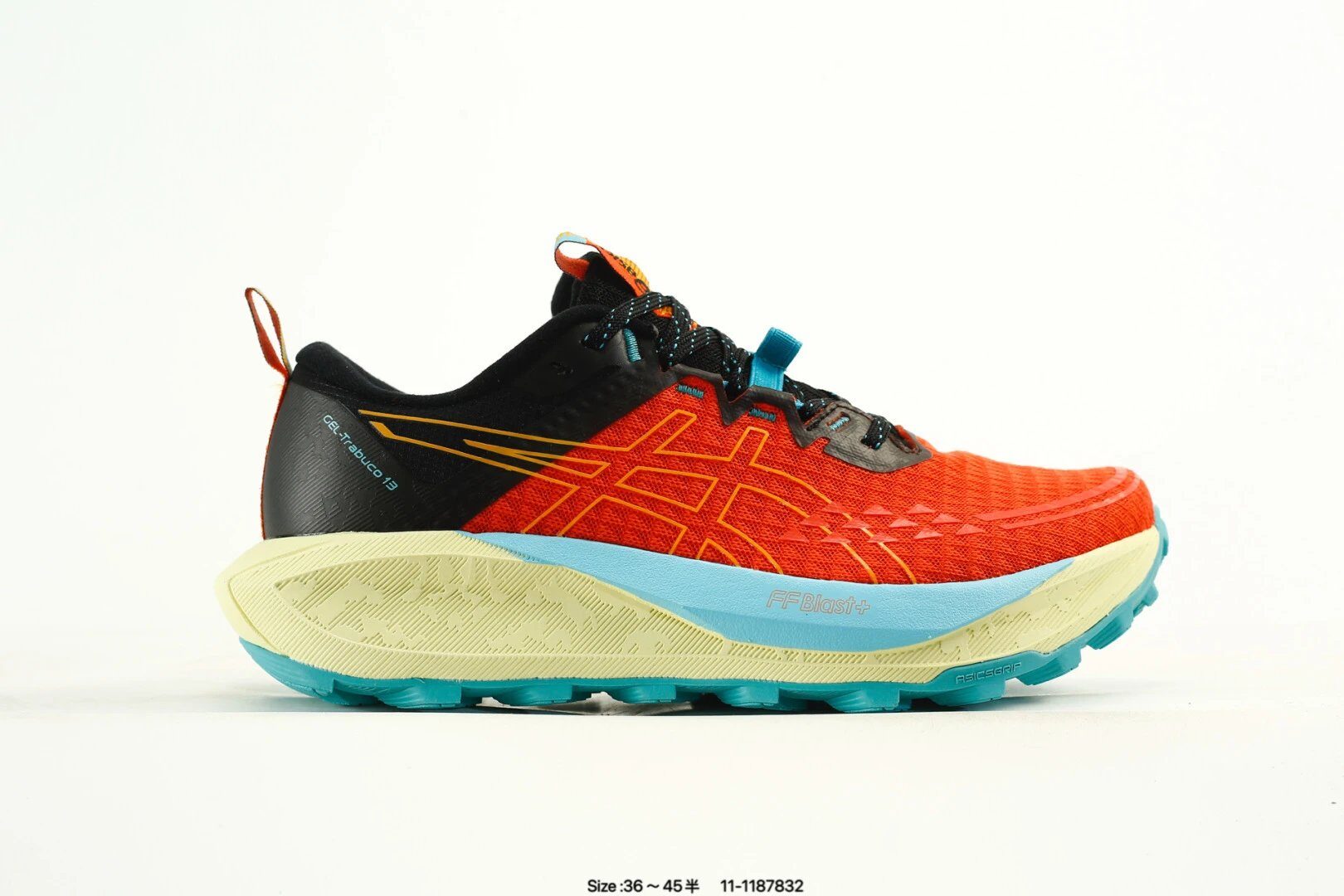 Asics ASICS Orange Black Trail Running Shoes Cushioned Sneakers - Buy at OopBuy