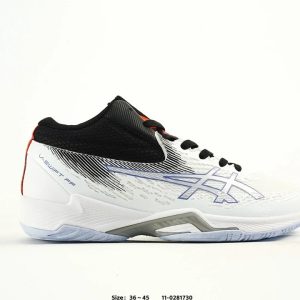 ASICS White Black Lightweight Running Shoes for Men