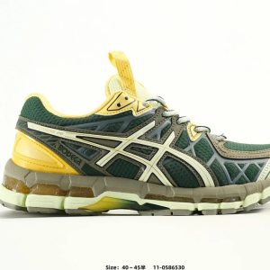 ASICS Gel-Kayano 14 Green Yellow Retro Sneakers