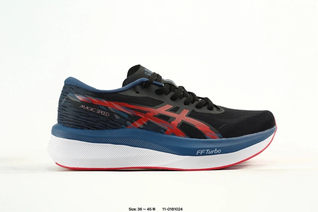 Asics ASICS Magic Speed Running Shoes Black Blue Red - Buy at OopBuy
