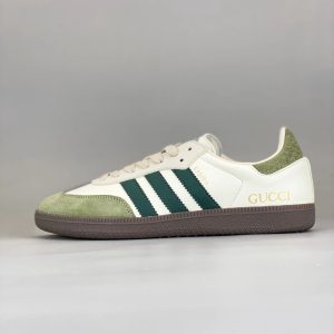 Adidas Gazelle Gucci Green Cream Low Top Sneakers