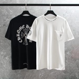 Chrome Hearts Graphic Cotton T-Shirt Unisex Casual Tee