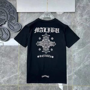 Chrome Hearts Malibu Cross Graphic T-Shirt Black