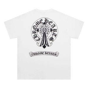 Chrome Hearts White Graphic Cotton T-Shirt
