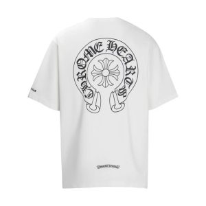 Chrome Hearts White Graphic Print Cotton T-Shirt