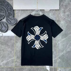 Chrome Hearts Gothic Cross Black Graphic T-Shirt