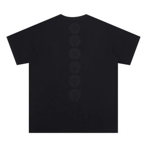 Chrome Hearts Black Cross Graphic Cotton T-Shirt