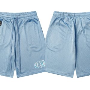 Chrome Hearts Blue Mesh Basketball Shorts