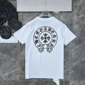 Chrome Hearts White Graphic Print Short Sleeve T-Shirt