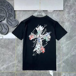 Chrome Hearts Cross Graphic Black T-Shirt