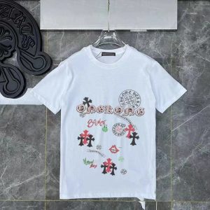 Chrome Hearts Graphic Print Cotton T-Shirt