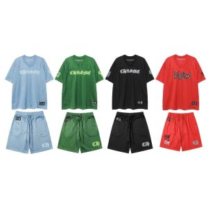 Chrome Hearts Men’s Graphic T-Shirt and Shorts Set