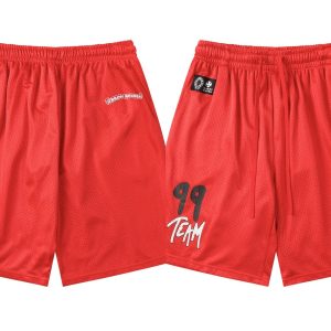 Chrome Hearts Red Mesh 99 Team Basketball Shorts