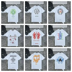 Chrome Hearts Graphic Print White Cotton T-Shirt