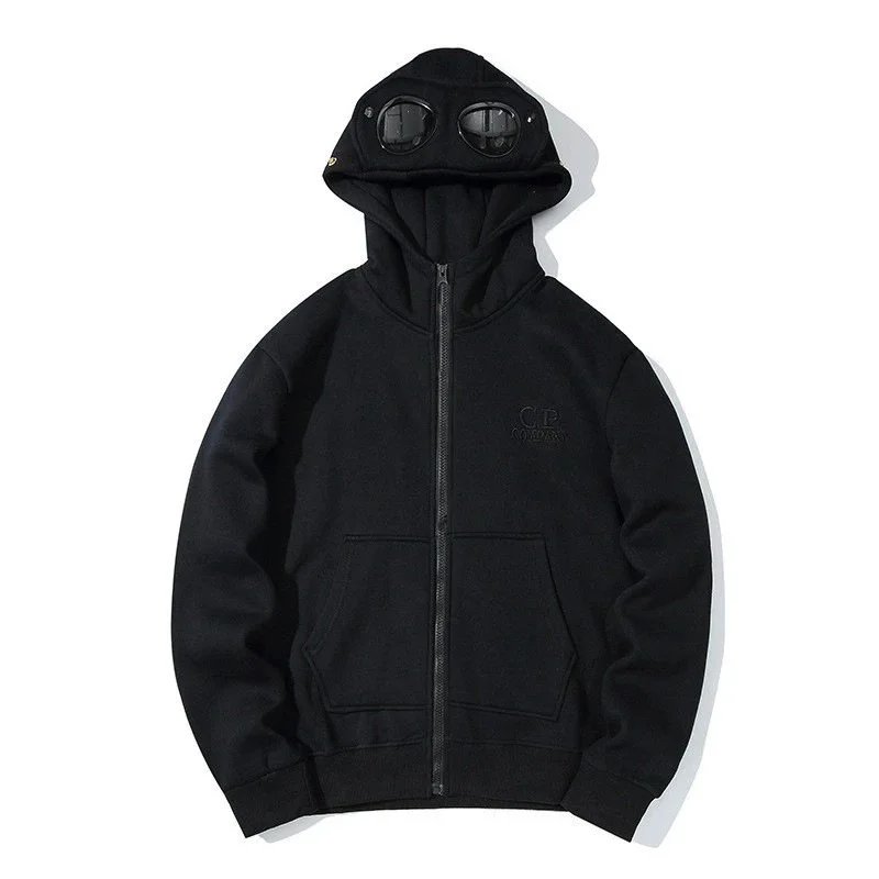 C.P. Company C.P. Company Black Goggle Hooded Zip Jacket - Buy at OopBuy