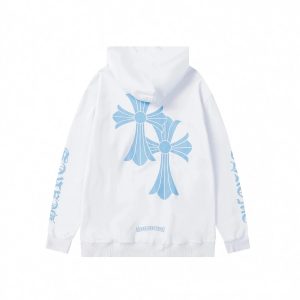 Chrome Hearts White Cross Print Hoodie