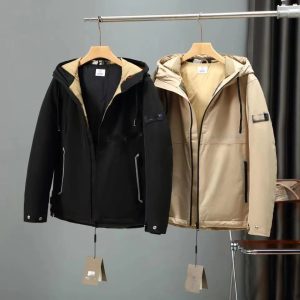 Burberry Men’s Hooded Zip-Up Lightweight Logo Jacket