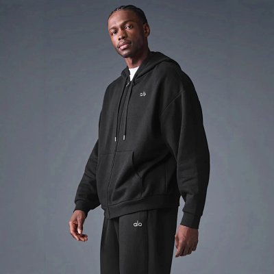 Alo Women's Oversized Pullover Hoodie Casual Sweatshirt - Buy at OopBuy
