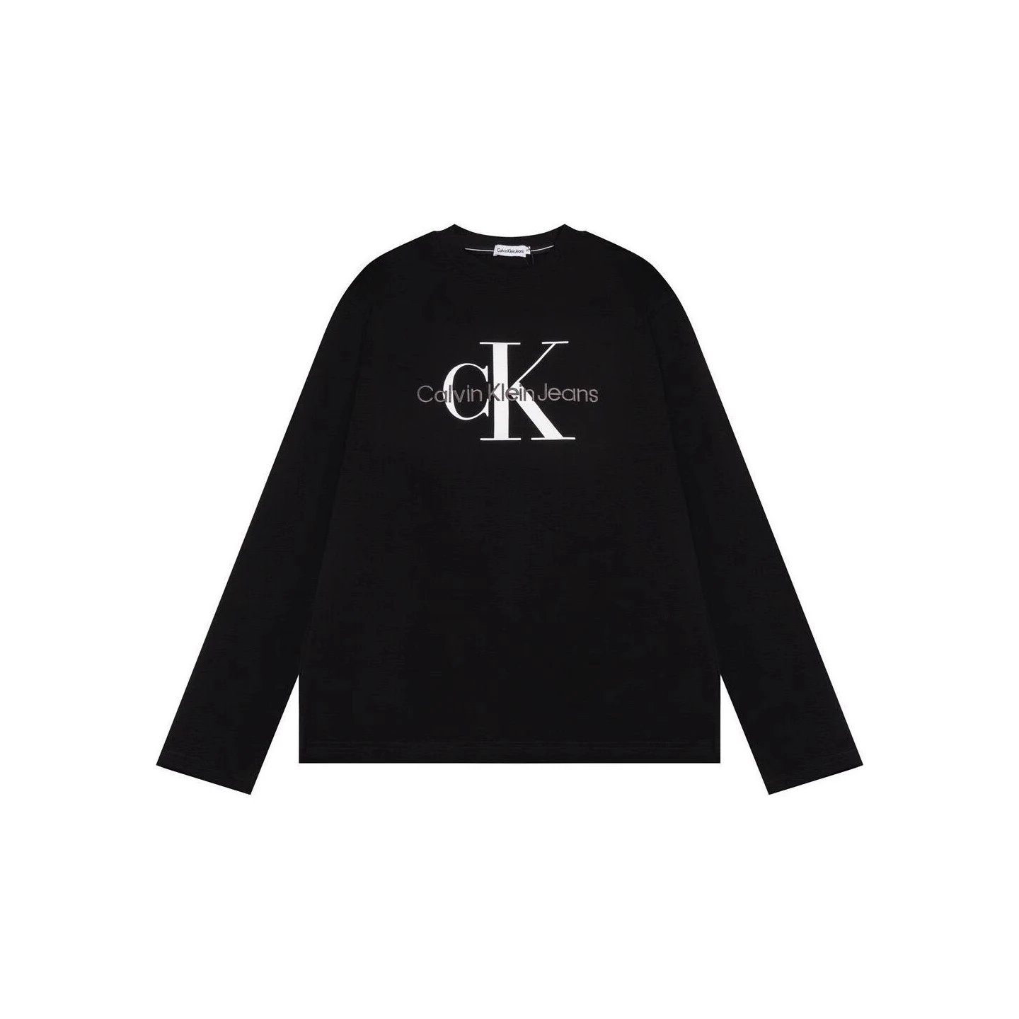 Calvin Klein Jeans CK Logo Black Long Sleeve T-Shirt - Buy at OopBuy