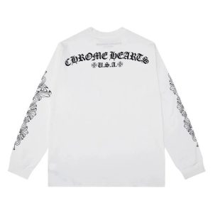 Chrome Hearts White Long Sleeve T-Shirt