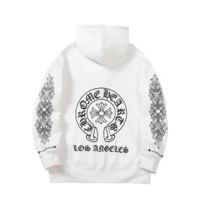 Chrome Hearts Los Angeles White Graphic Hoodie