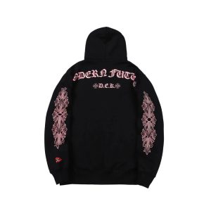 Chrome Hearts Black Pink Graphic Hoodie