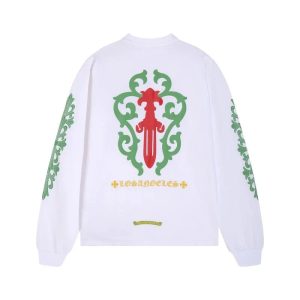 Chrome Hearts Los Angeles Graphic Long Sleeve T-Shirt White