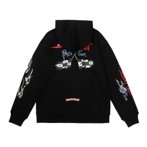 Chrome Hearts Black Race Team Graphic Hoodie